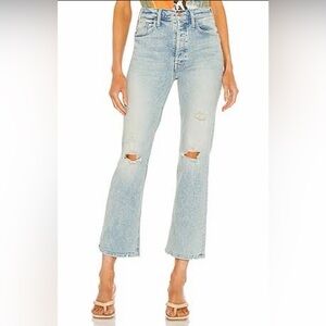 MOTHER The Tripper Cut Flowers Straight Leg Jeans 32